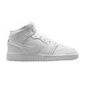 Nike Air Jordan 1 Mid Triple White (2023) (GS) 554725-136