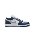 Nike Air Jordan 1 Low Midnight Navy Wolf Grey (GS) 553560-141