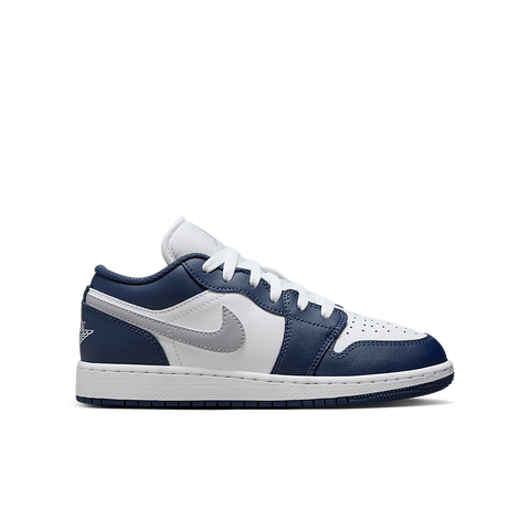 Nike Air Jordan 1 Low Midnight Navy Wolf Grey (GS) 553560-141