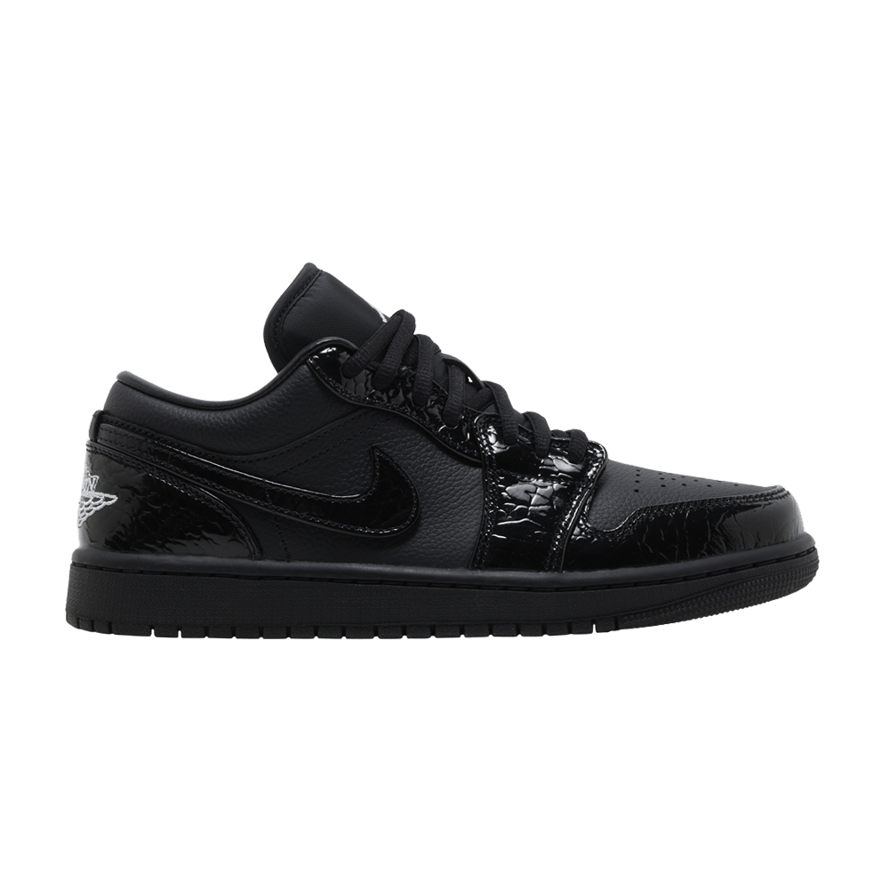 Air Jordan Jordan 1 Low SE Patent Elephant Black (Women's) HJ7743-010