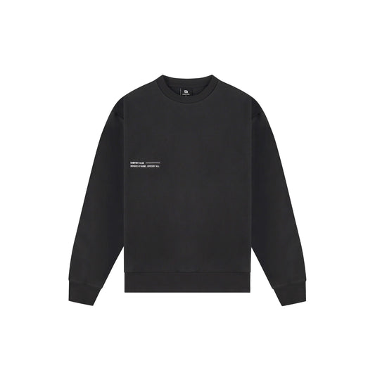Comfort Club Crewneck Black