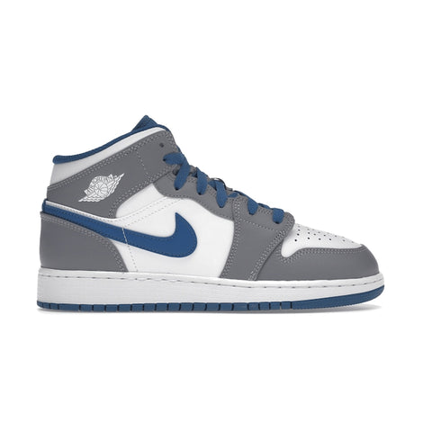 Jordan 1 Mid True Blue Cement (GS)
