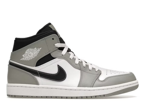 Nike-Air Jordan 1 Mid Light Smoke Grey-Sneakers-554724-078-SNEAQS-1